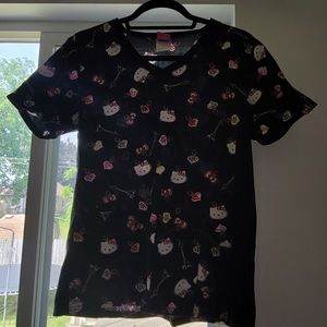 Black Hello Kitty Scrub Size Small
